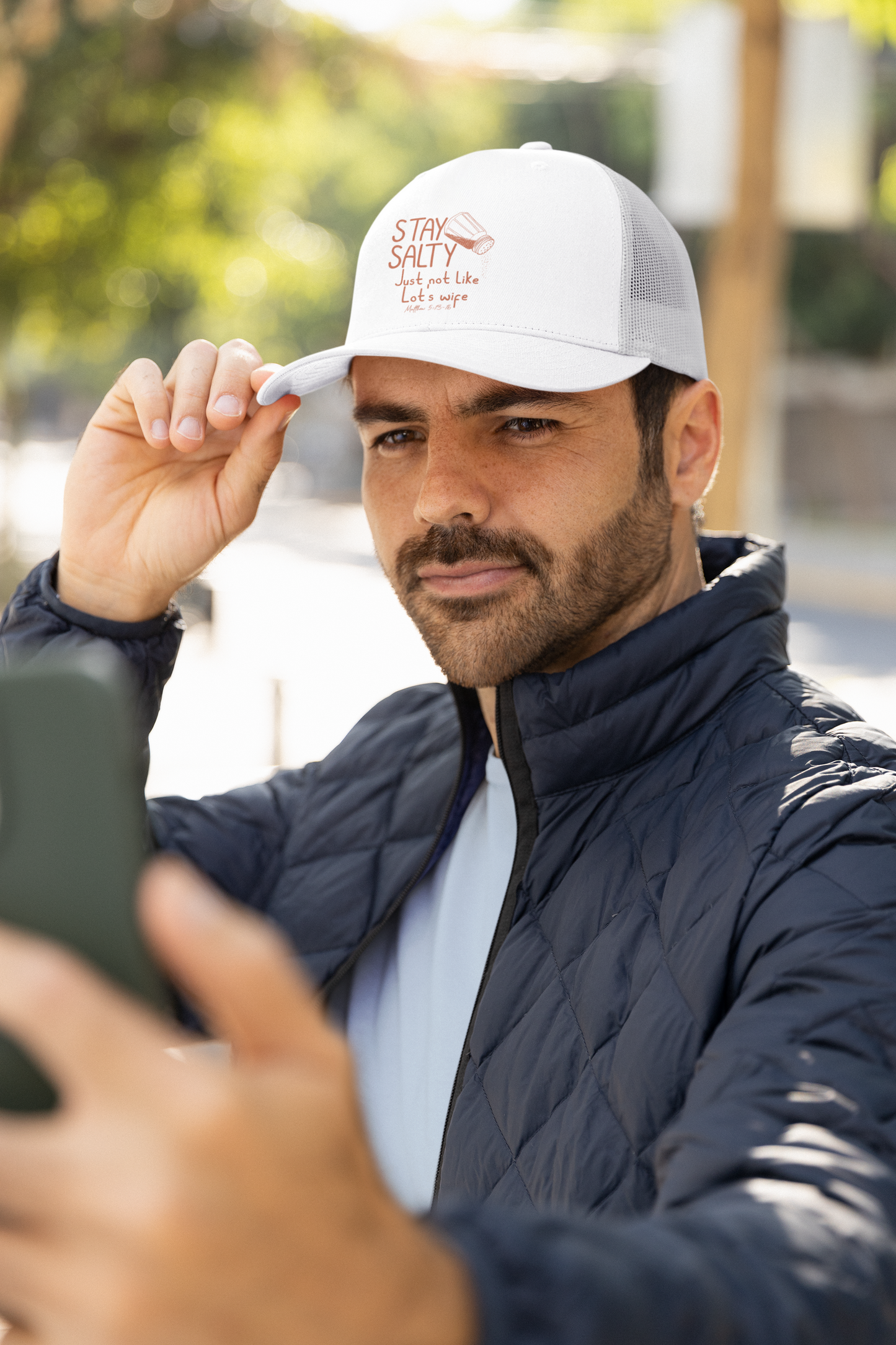 Stay Salty Biblical Humor Foam trucker hat