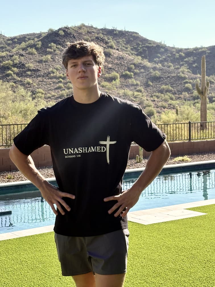 Unashamed of the Gospel Men’s premium heavyweight tee