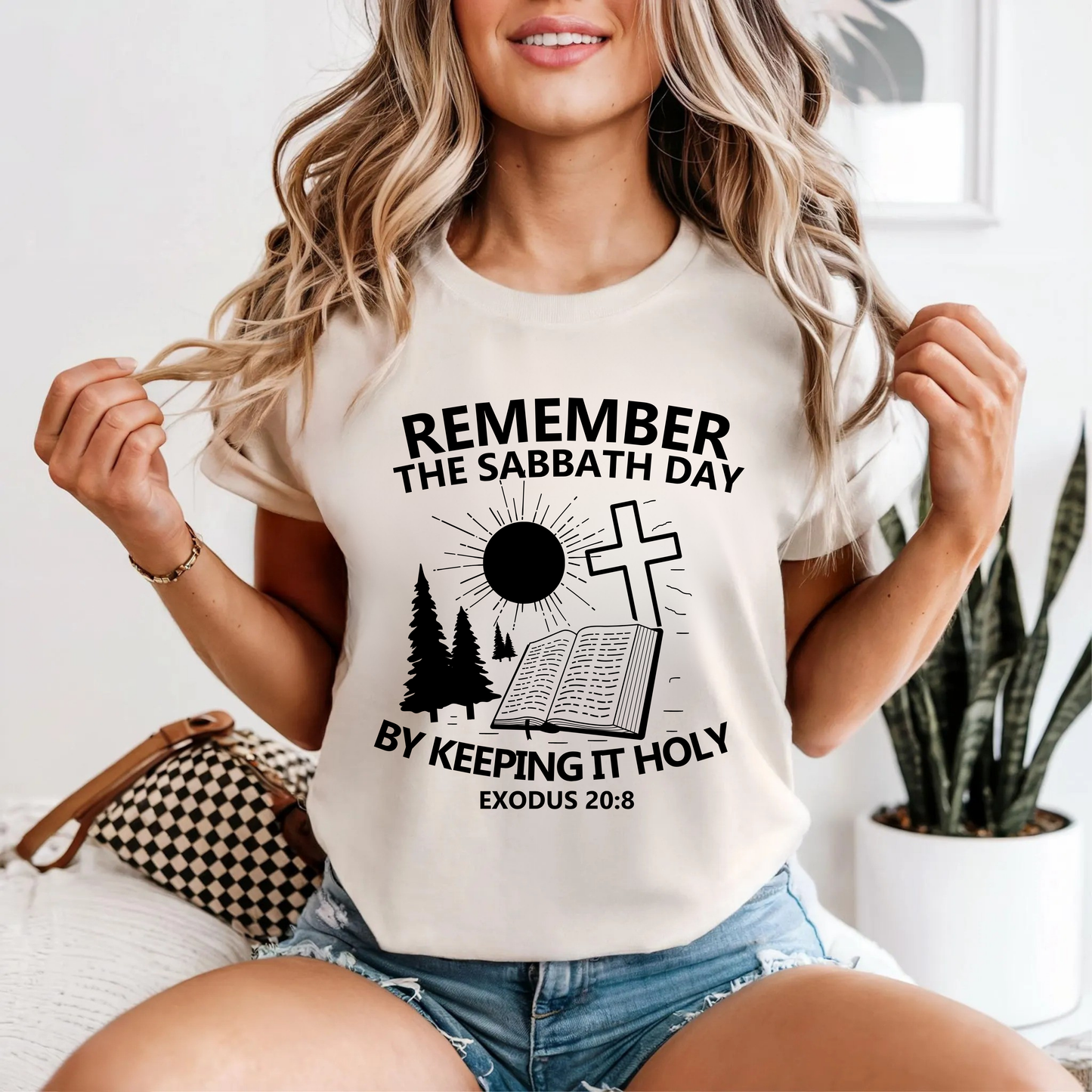 Keep the Sabbath Day Holy Unisex oversized t-shirt