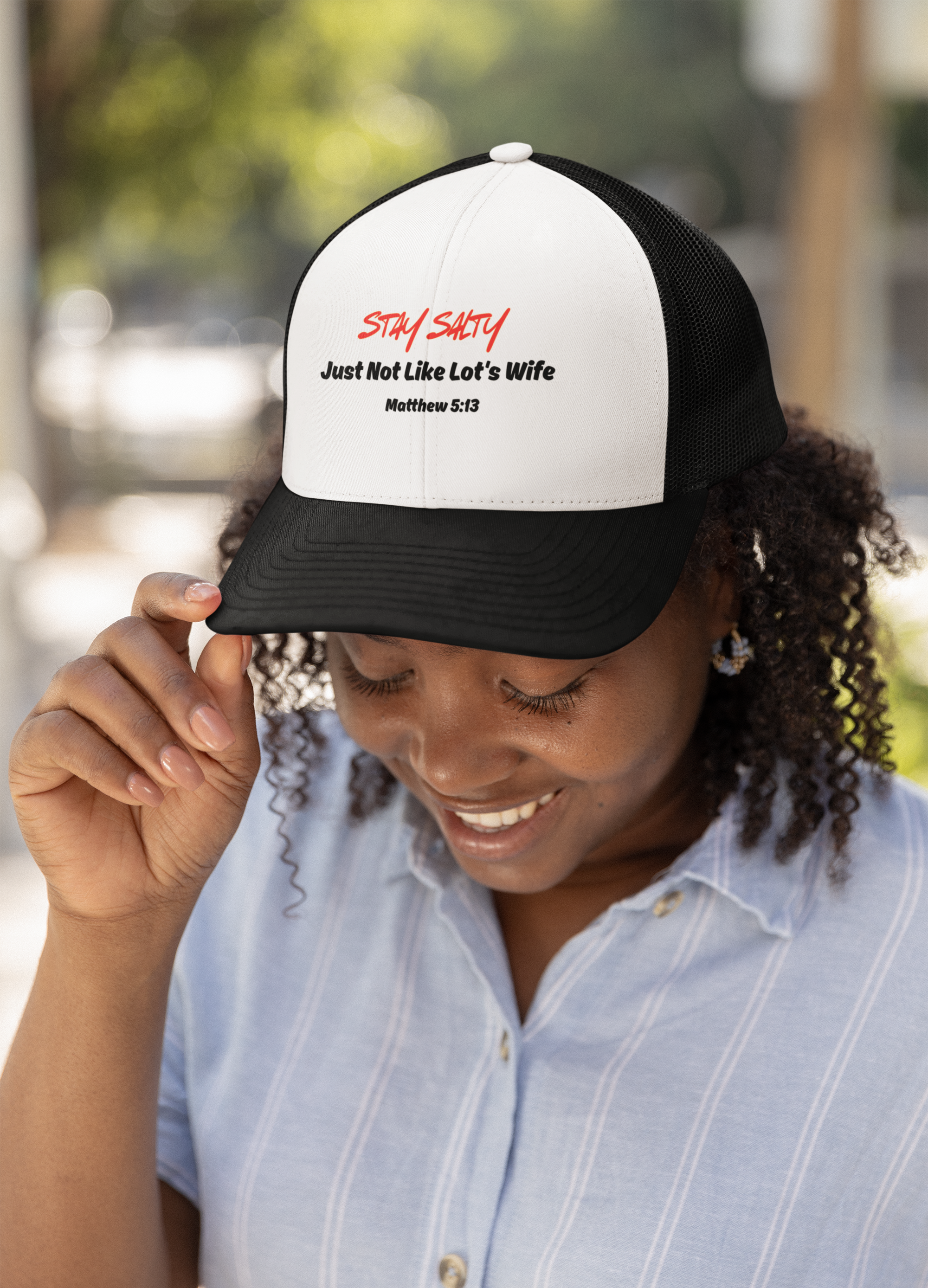 Stay Salty - Not like Lot's Wife Foam trucker hat