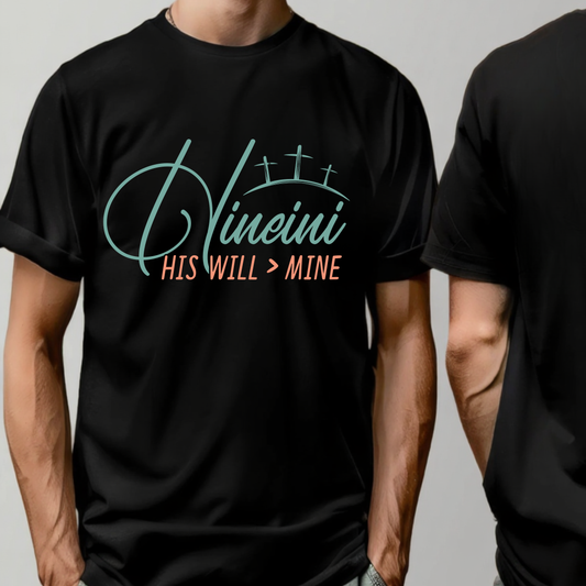 Hineini - His will > mine organic ribbed neck t-shirt