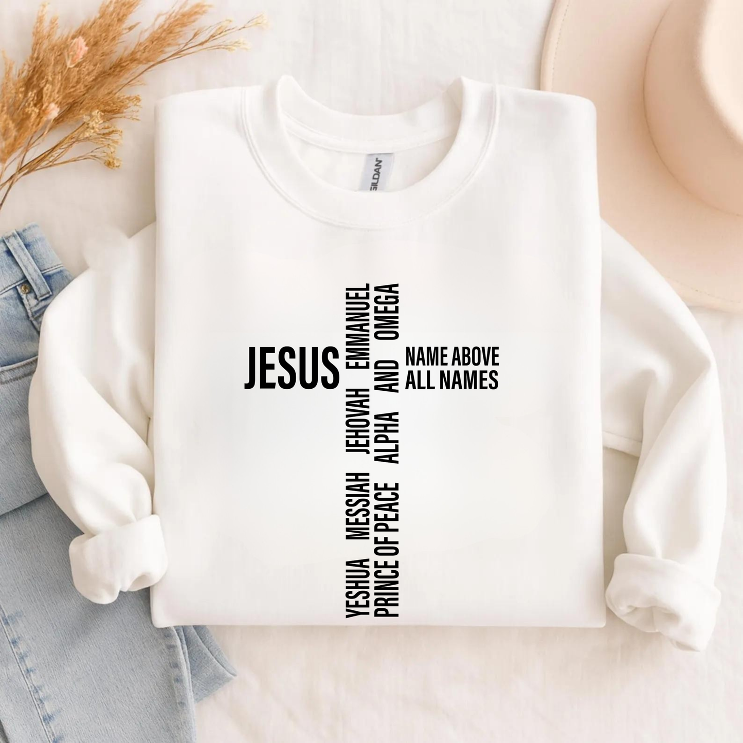 Jesus Name Above All Names Crew neck sweatshirt